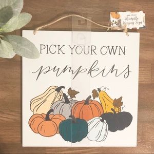 TARGET | Farmhouse Double Sided Pumpkin Sign